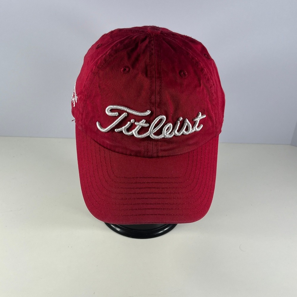 Titleist Golf Hat Mens Maroon Red Guntersville Wildcats Adjustable Mens‎